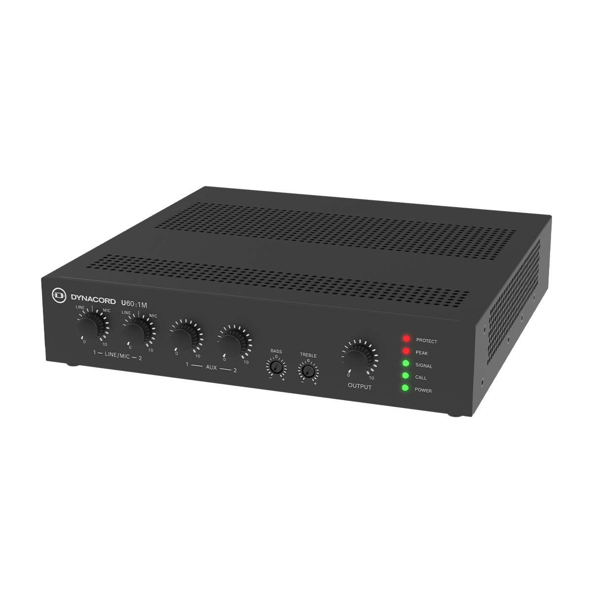 DYNACORD U60:1M-EU ミキサーアンプ 4Ω/8Ω/70V/100V対応 ハーフラック