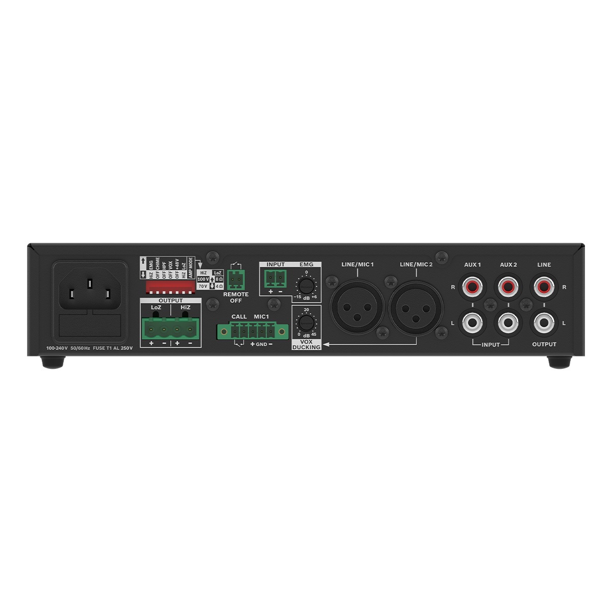 DYNACORD U60:1M-EU ミキサーアンプ 4Ω/8Ω/70V/100V対応 ハーフラック