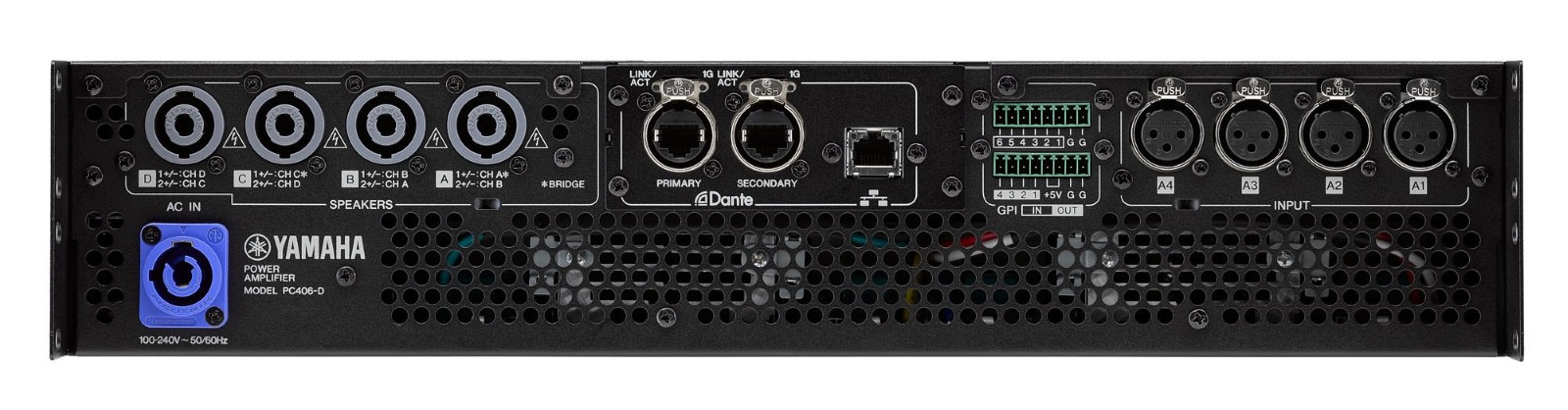 YAMAHA PC406-D 4chパワーアンプ Dante搭載 | Hibino.com ヒビノ公式