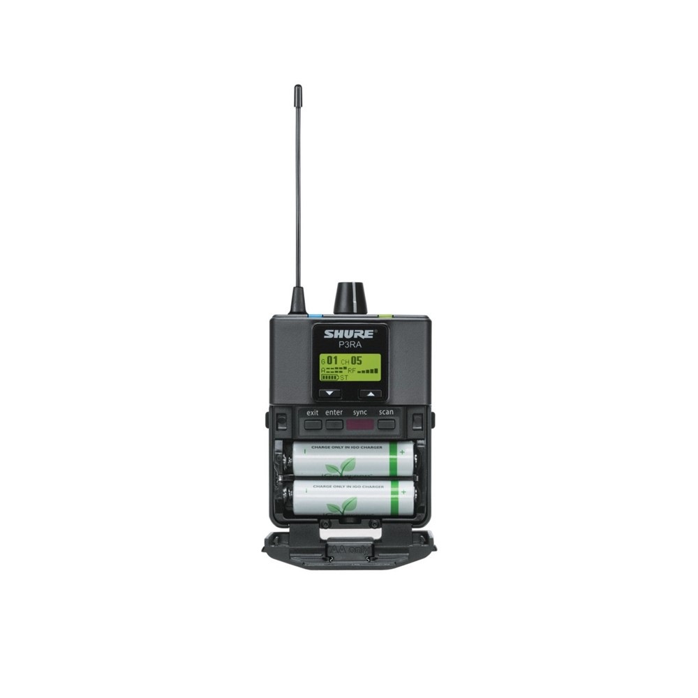 Shure P3RA-L18 ボディーパック受信機 P3RA=-L18 ワイヤレス・イヤモニ
