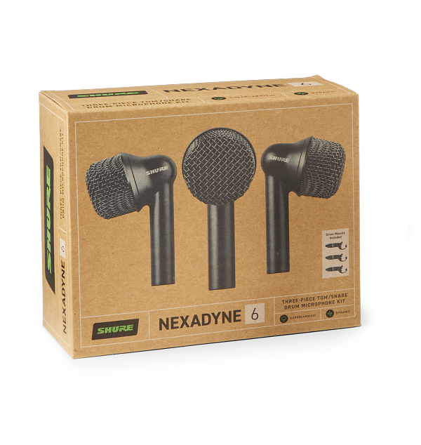 Shure NXN6-3PK-J Nexadyne 6 タム/スネアマイクロフォン 3本セット