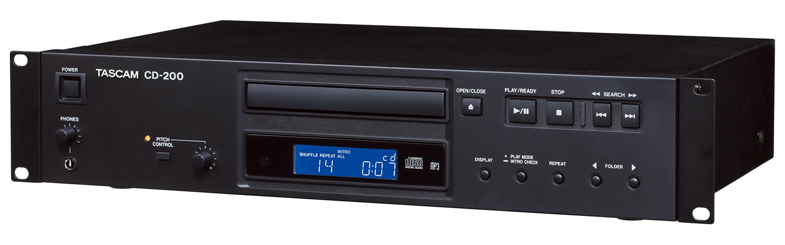 TASCAM CD-200 業務用CDプレーヤー　ケース付 TASCAM CD-200 業務用CDプレーヤー｜FULL-TEN