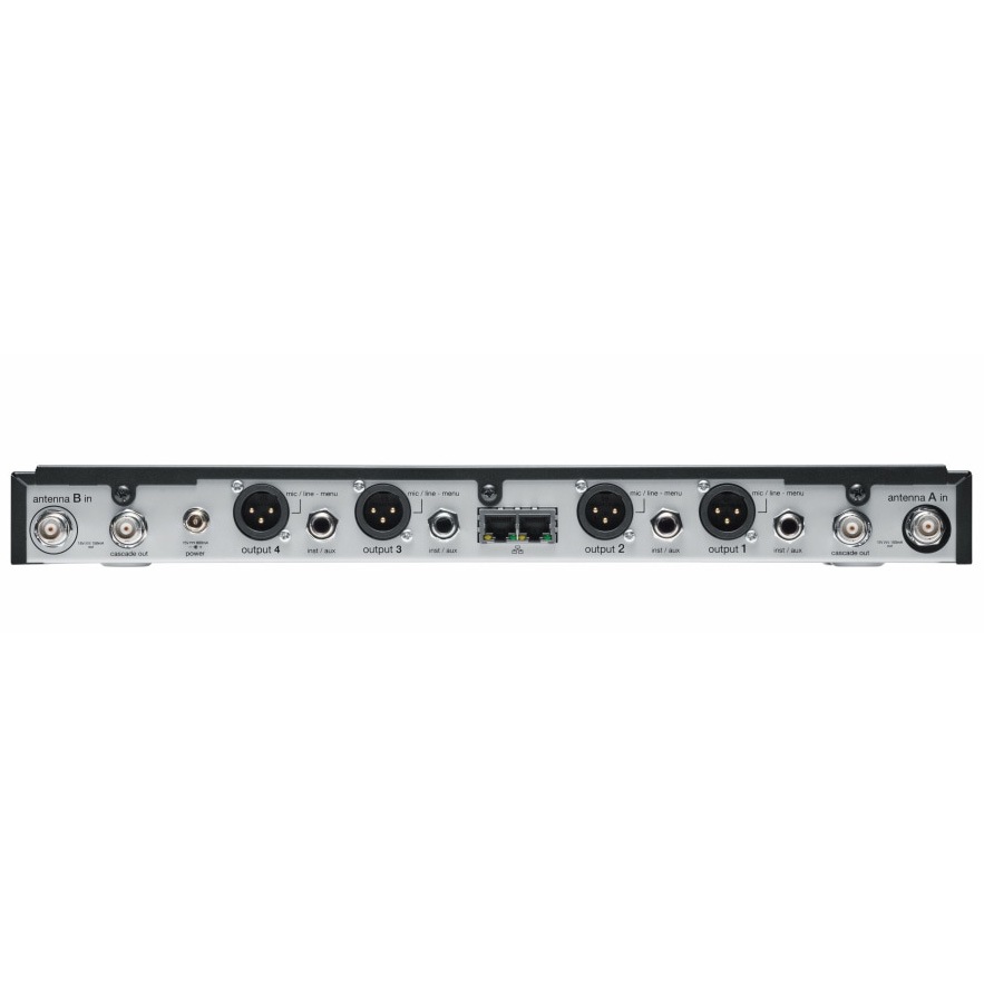 Shure SLXD4QDAN+J=-JB Dante対応 4chワイヤレスマイク受信機｜Hibino.com