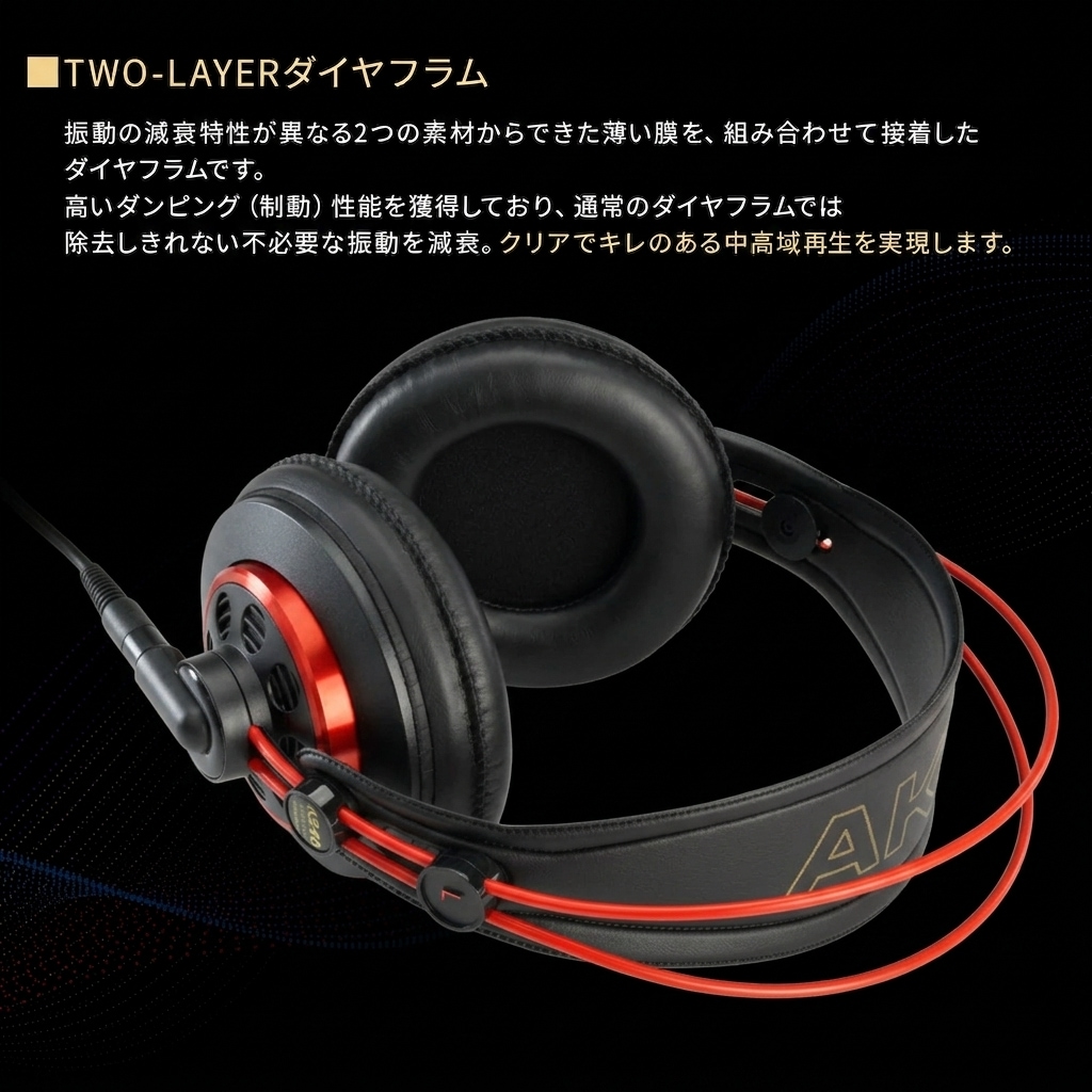 AKG K240 STUDIO Limited Edition モニターヘッドホン (セミオープン