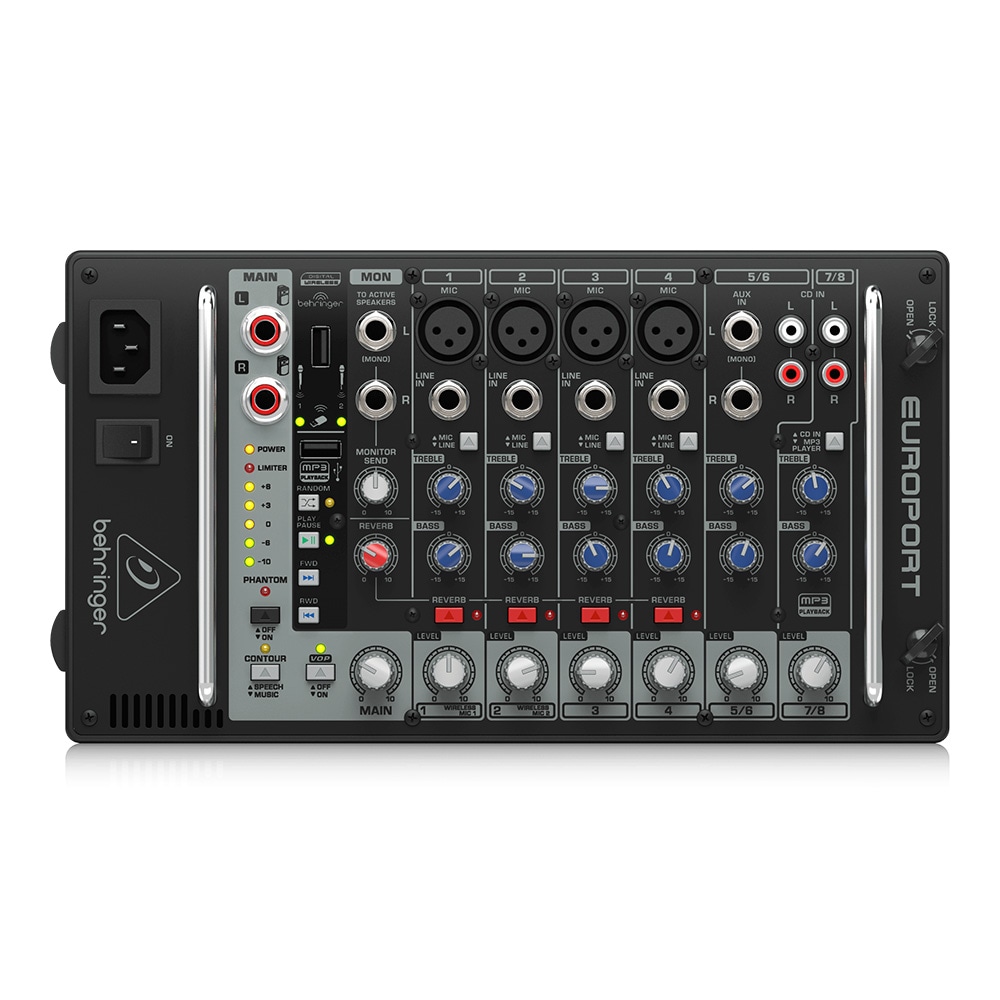 BEHRINGER EPS500MP3 EUROPORT ポータブルPAスピーカー ステレオ