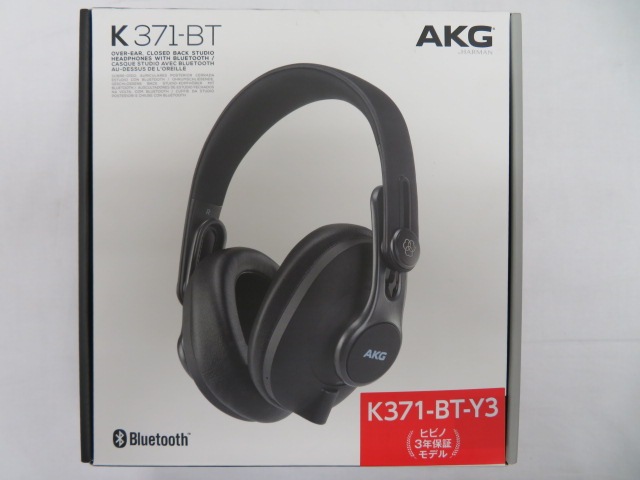 AKG K371-BT-Y3 Bluetooth 密閉型ワイヤレスヘッドホン メーカー再生品