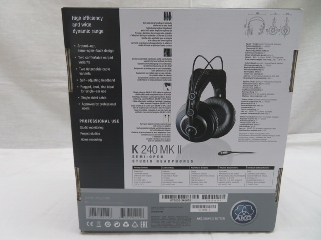 AKG K240 MKII-Y3 モニターヘッドホン (セミオープンエアー) メーカー