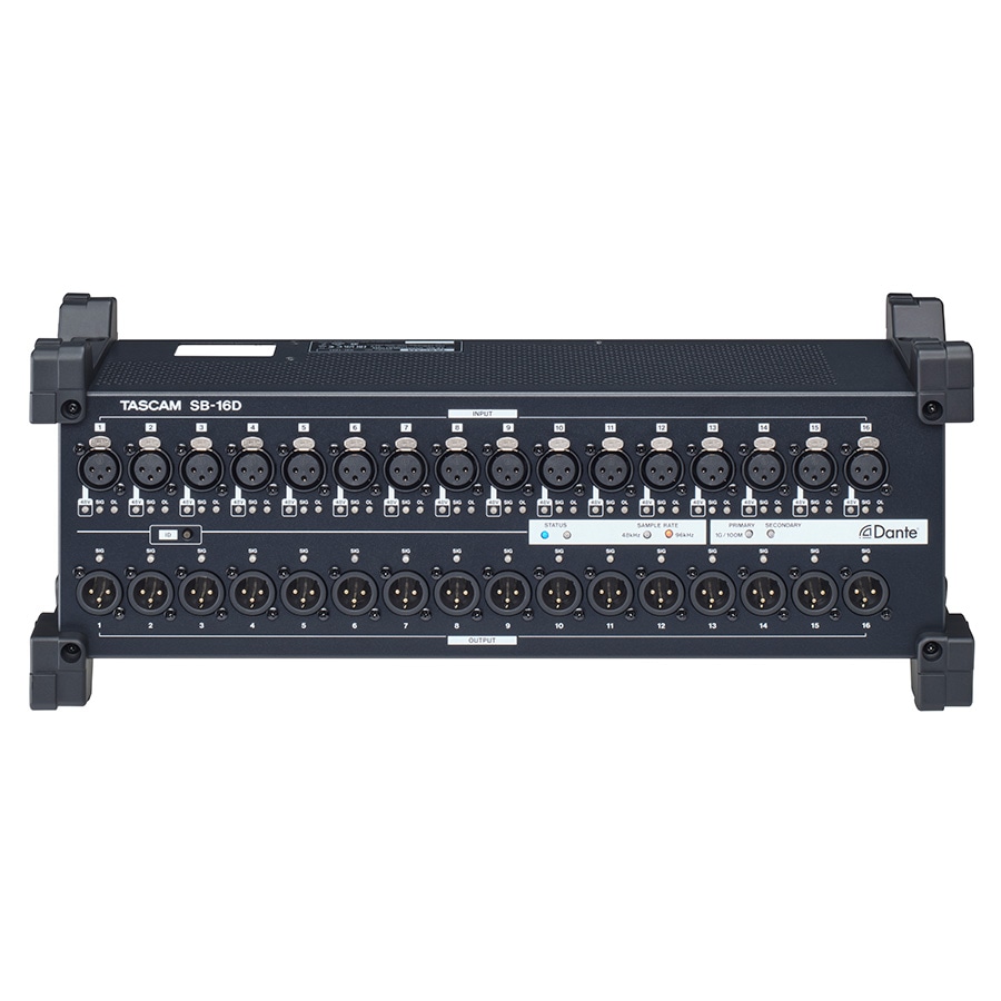 TASCAM SB-16D 16in/16out Dante ステージボックス Class 1 HDIAマイク