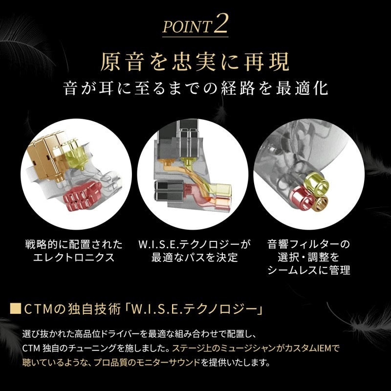 CTM CE220 CLEAR ユニバーサル・イン・イヤーモニター 高音質イヤホン