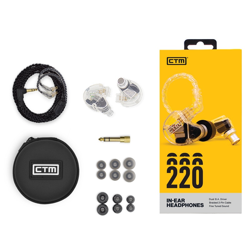 CTM CE220 CLEAR ユニバーサル・イン・イヤーモニター 高音質イヤホン