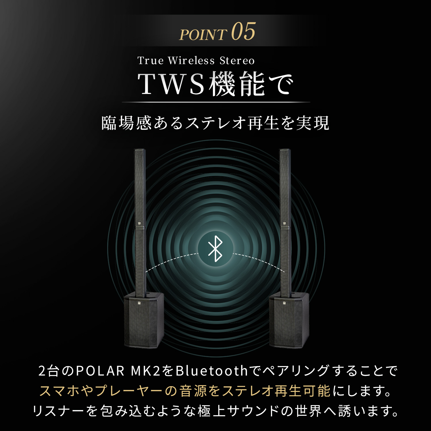 HK AUDIO POLAR 10 MK2 Black ポータブルPAシステム パワードPA