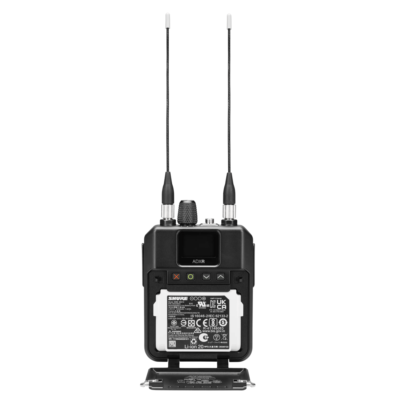 Shure ADXR=-B イヤーモニター・ボディーパック受信機 AXT Digital PSM