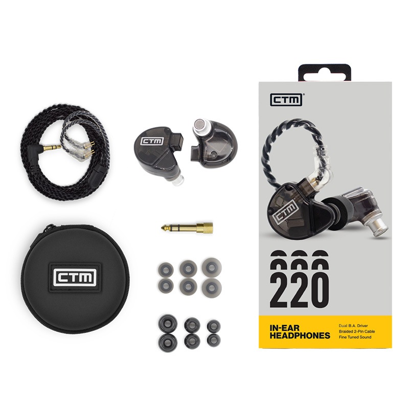 CTM CE220 SMOKE ユニバーサル・イン・イヤーモニター 高音質イヤホン