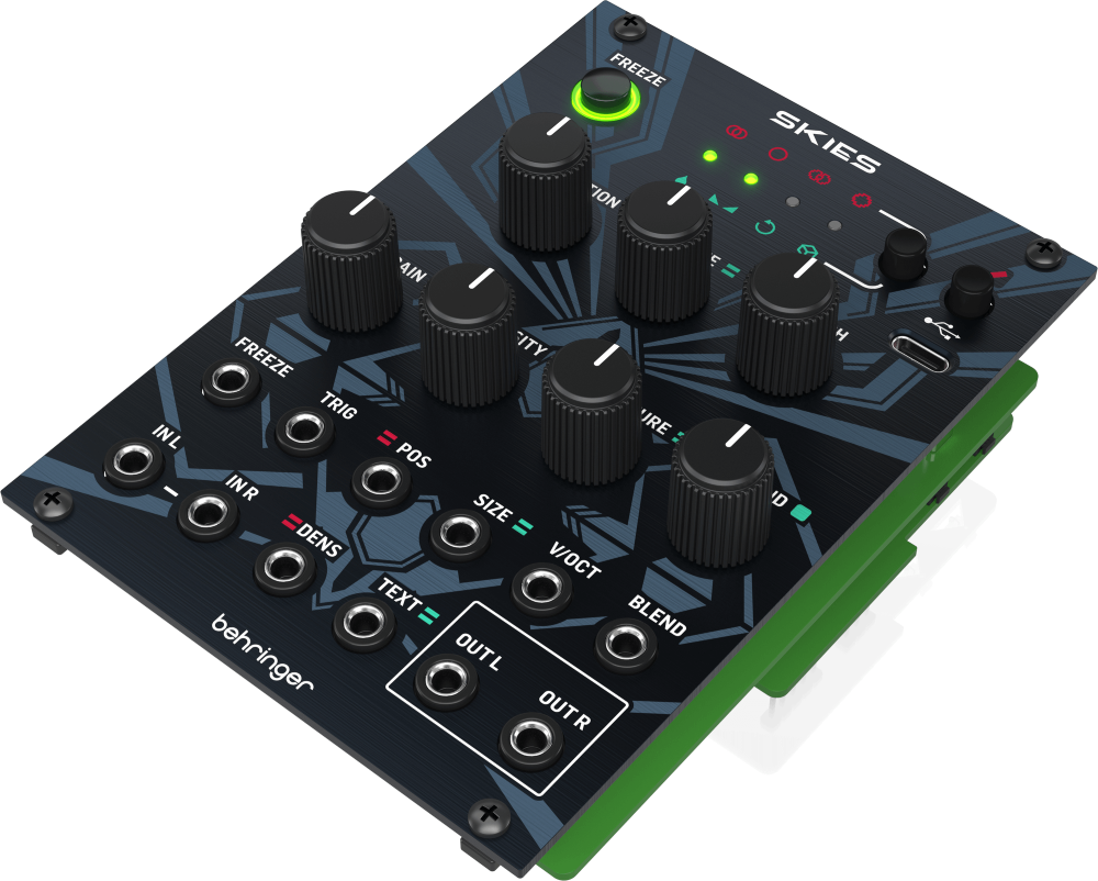 MULTI CASSA 4ch desk topモジュラーシンセサイザー 本体 BEHRINGER SKIES グラニュラーオーディオプロセッサー(モジュール