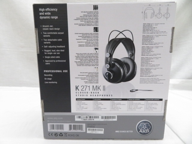 AKG K271 MKII-Y3 モニターヘッドホン (密閉型) メーカー再生品