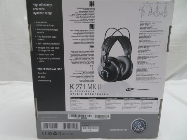AKG K271 MKII-Y3 モニターヘッドホン (密閉型) メーカー再生品
