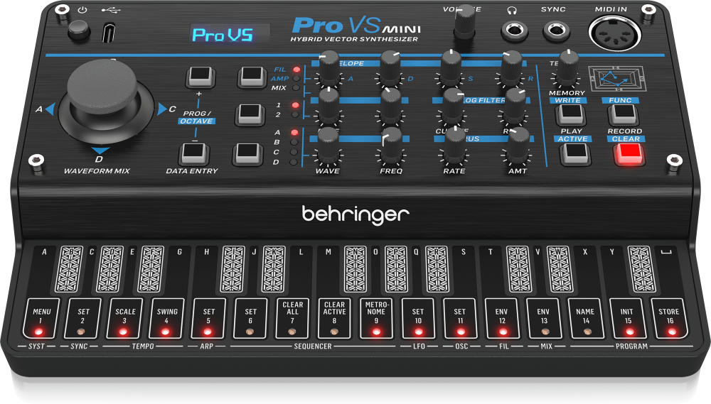 BEHRINGER PRO-VS MINI 4ボイスハイブリッドベクトルシンセサイザー