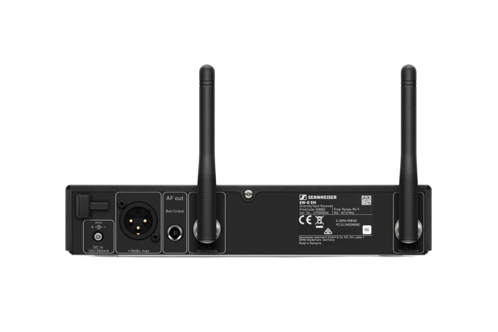 SENNHEISER EW-D EM (T12) ハーフラック1ch受信機 | Hibino.com ヒビノ