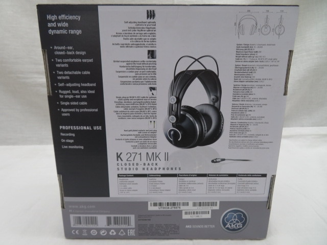 AKG K271 MKII-Y3 モニターヘッドホン (密閉型) メーカー再生品