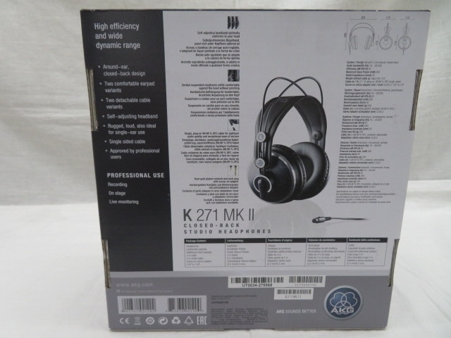 AKG K271 MKII-Y3 モニターヘッドホン (密閉型) メーカー再生品
