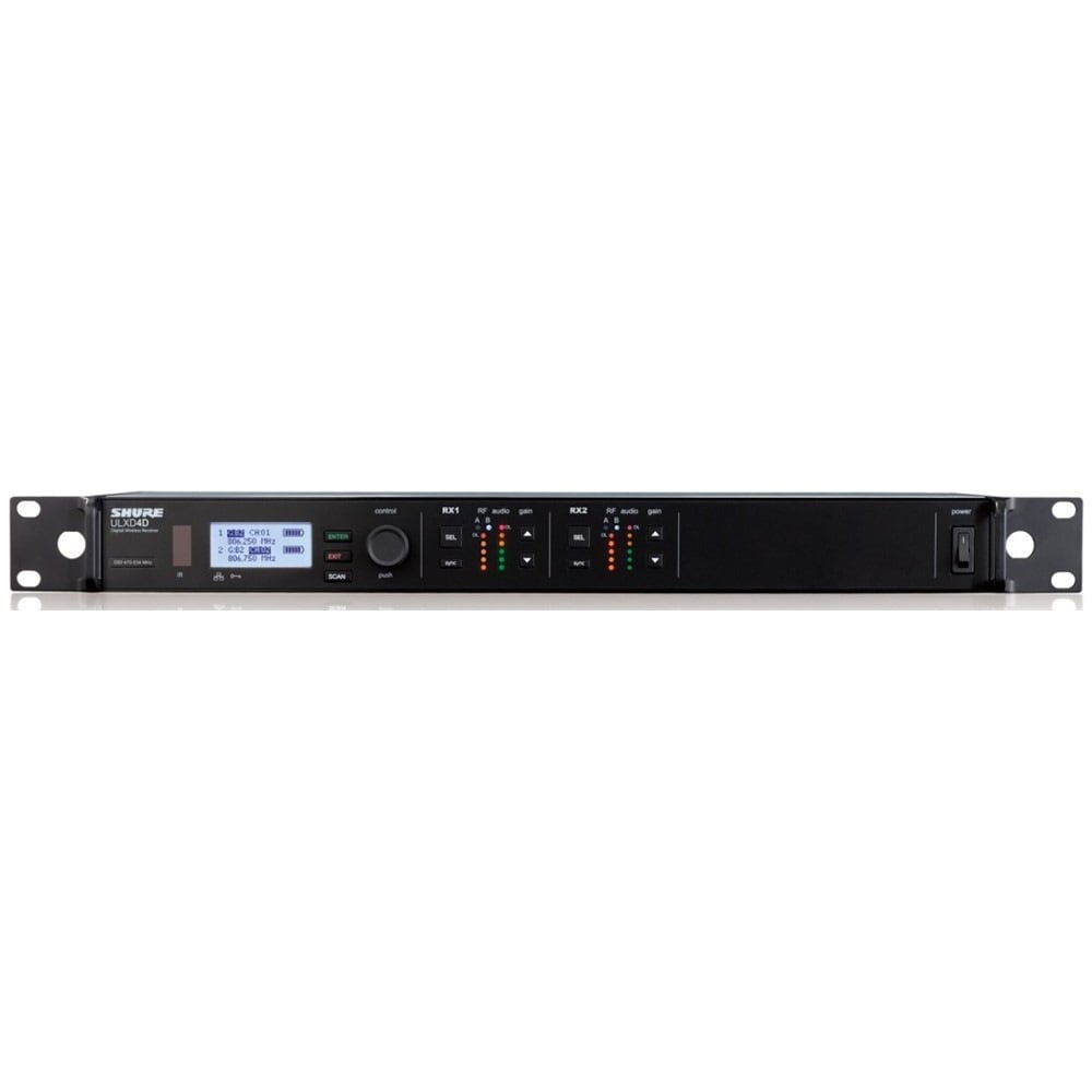 Shure ULXD4D-AB 2chワイヤレスマイク受信機 ULXD4D=-AB｜FULL-TEN