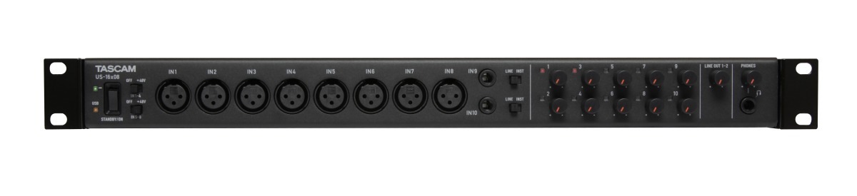 TASCAM US-16X08 オーディオMIDIインターフェース/マイクプリアンプ