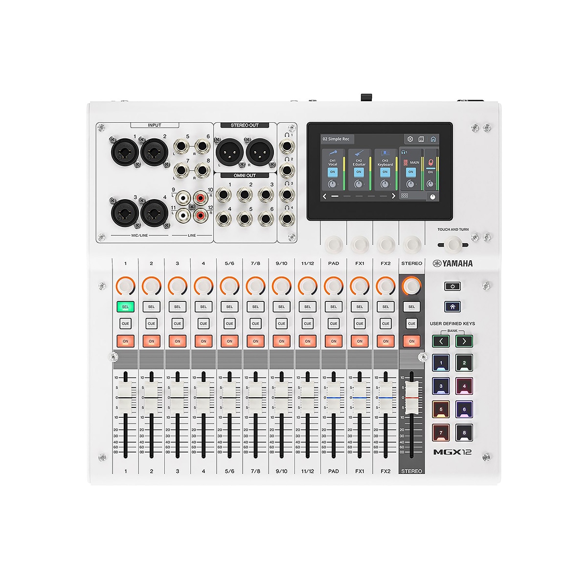 YAMAHA MGX12 W 18chデジタルミキシングコンソール デュアルUSB