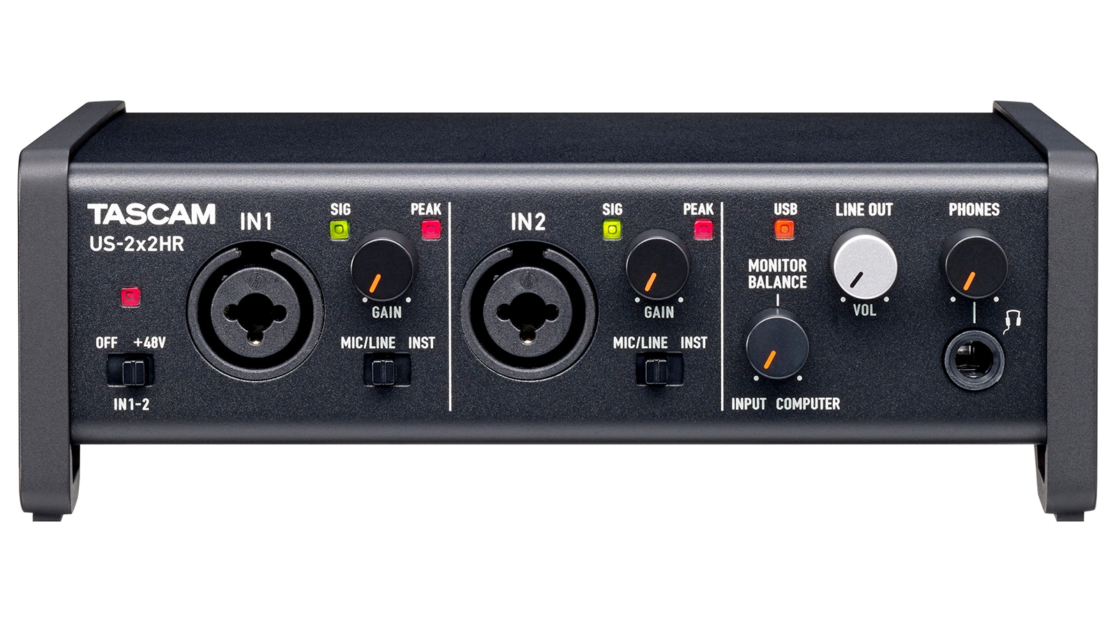 TASCAM US-2X2HR 2IN/2OUT USBオーディオ/MIDIインターフェース