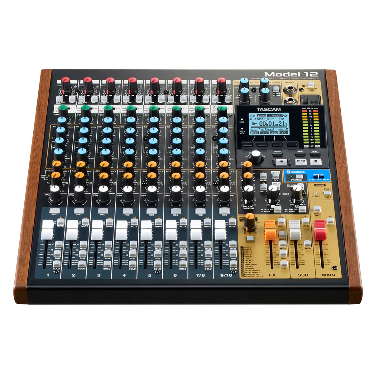 TASCAM Model12 デジタル・レコーディングミキサー 純正ケース付き TASCAM Model12(12chデジタルミキサー)｜撮影機材レンタルからEDIT・MA