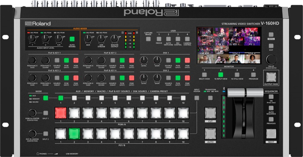 Roland V-160HD ストリーミング・ビデオスイッチャー | Hibino.com