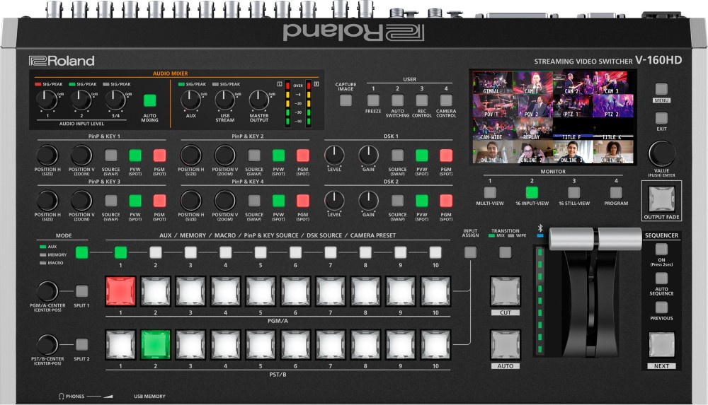 Roland V-160HD ストリーミング・ビデオスイッチャー | Hibino.com