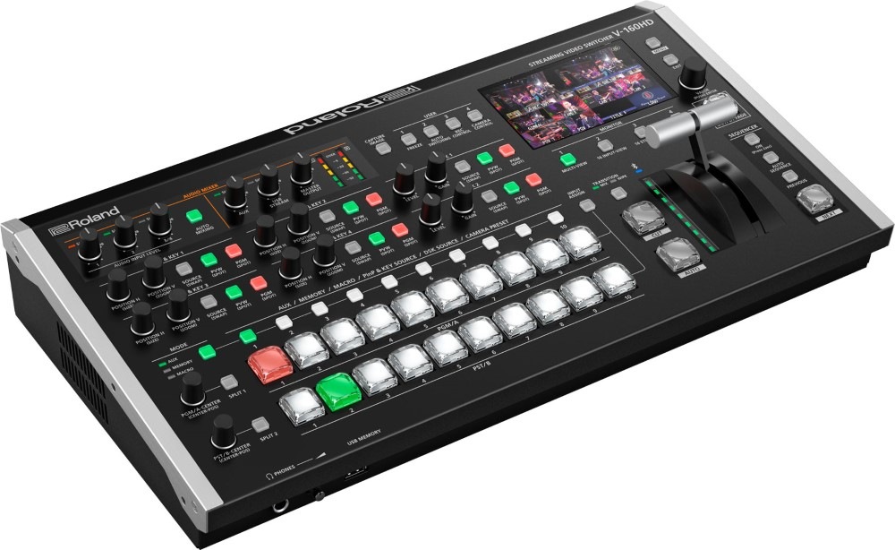 Roland V160HD ストリーミングビデオスイッチャー Roland V-160HD ストリーミング・ビデオスイッチャー | Hibino.com