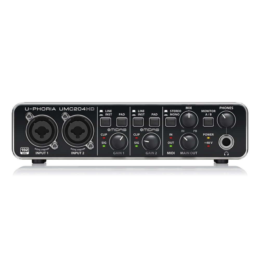 BEHRINGER UMC204HD U-PHORIA オーディオインターフェース｜Hibino.com