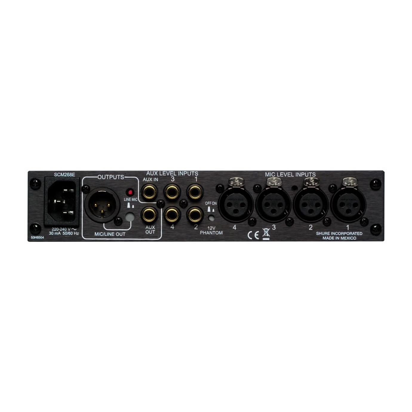 Shure SCM268-J マイクミキサー | Hibino.com ヒビノ公式 オンラインストア