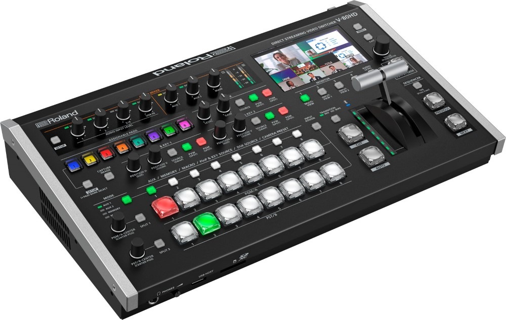 Roland V-80HD ビデオスイッチャー 美品 最安値 Roland V-80HD ダイレクトストリーミング・ビデオスイッチャー
