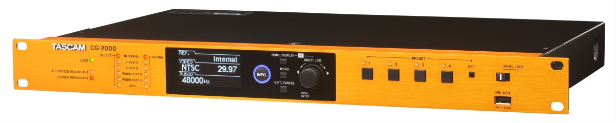 TASCAM CG-2000 高精度ビデオシンク / マスタークロックジェネレーター