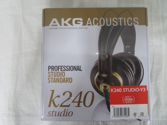 AKG K240 STUDIO-Y3 モニターヘッドホン (セミオープンエアー) 箱傷み