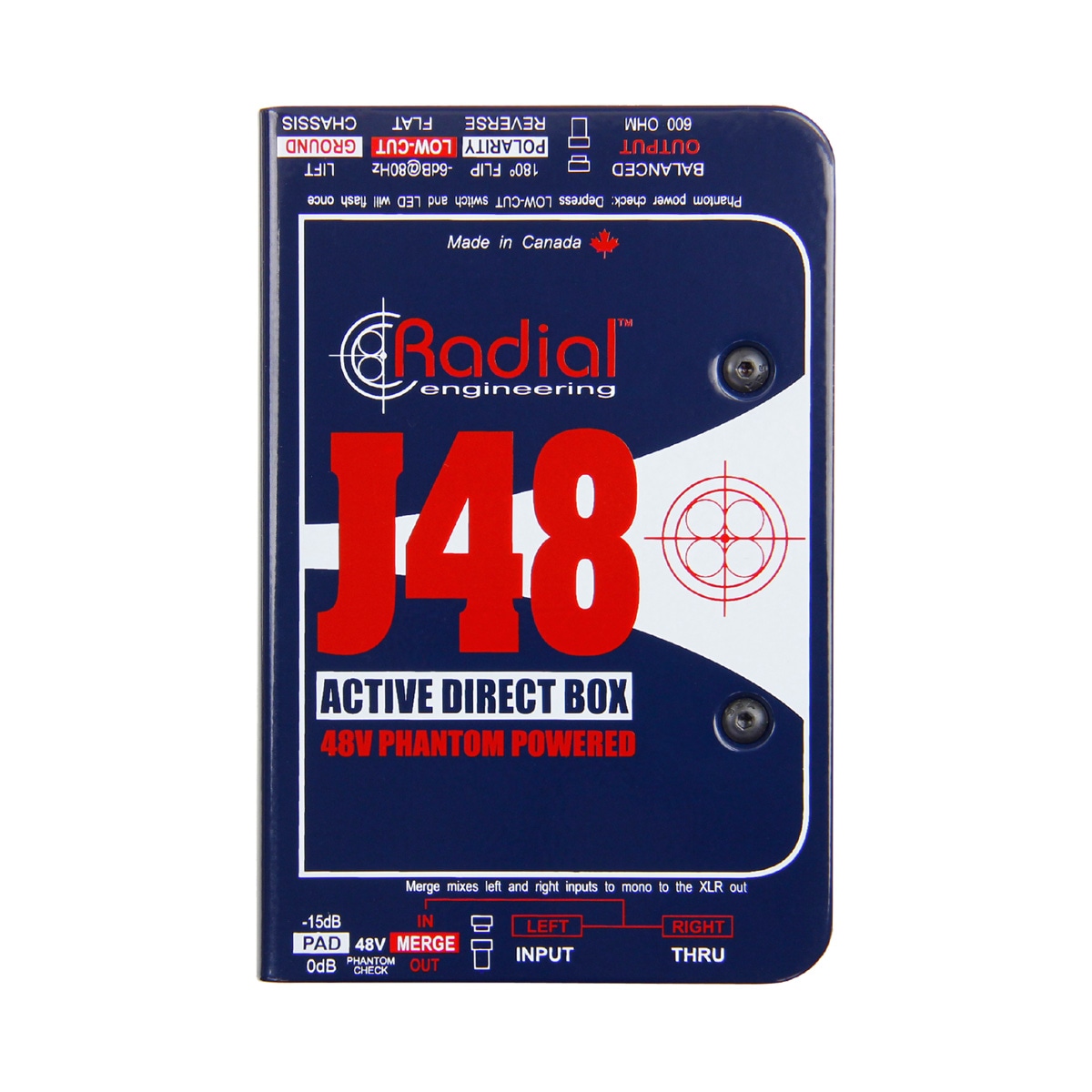 RADIAL J48 アクティブDI ダイレクトボックス | Hibino.com ヒビノ公式