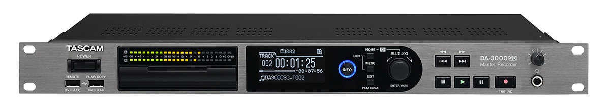 TASCAM DA-3000SD 2チャンネル DSD/PCM ステレオマスターレコーダー/AD
