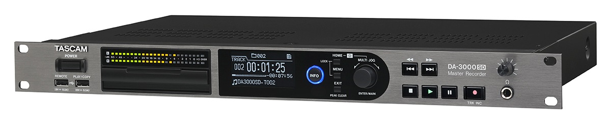 TASCAM DA-3000SD 2チャンネル DSD/PCM ステレオマスターレコーダー/AD