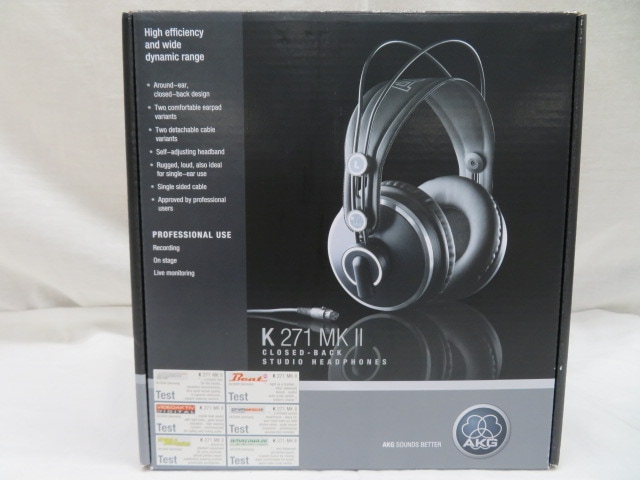 AKG K371-Y3 密閉型スタジオヘッドホン モニターヘッドホン 有線 AKG K271 MKII-Y3 モニターヘッドホン (密閉型) メーカー再生品
