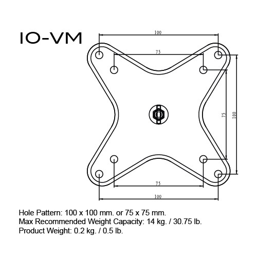 TRIAD-ORBIT IO-VM ディスプレイ用マウントアダプター w17b8b5 TRIAD-ORBIT IO-VM ディスプレイ用マウントアダプター w17b8b5