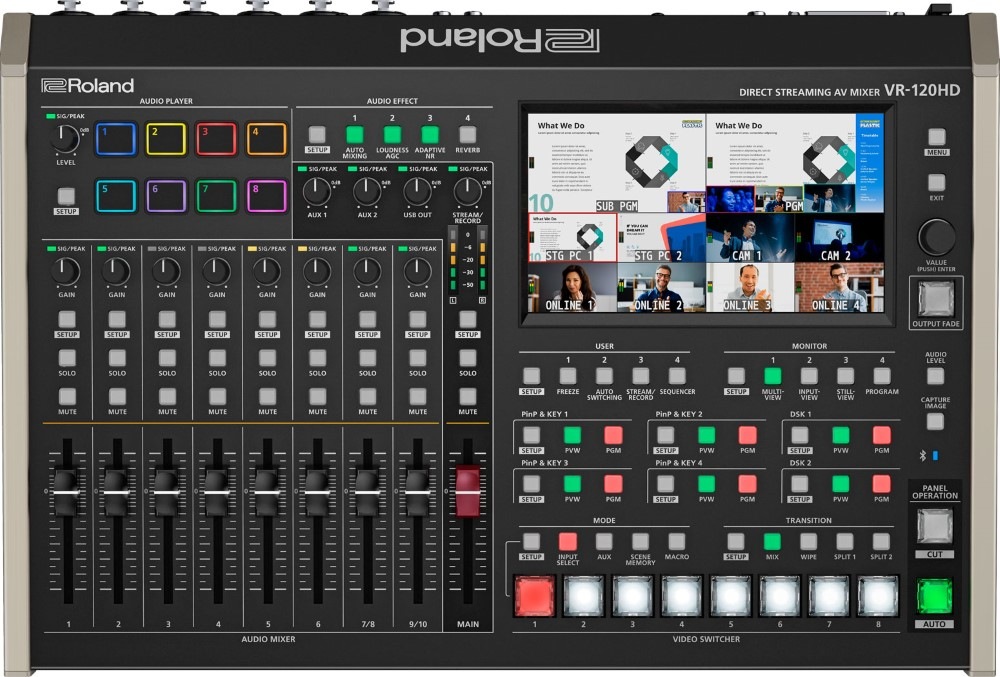 Roland VR-120HD ダイレクト・ストリーミング AVミキサー | Hibino.com