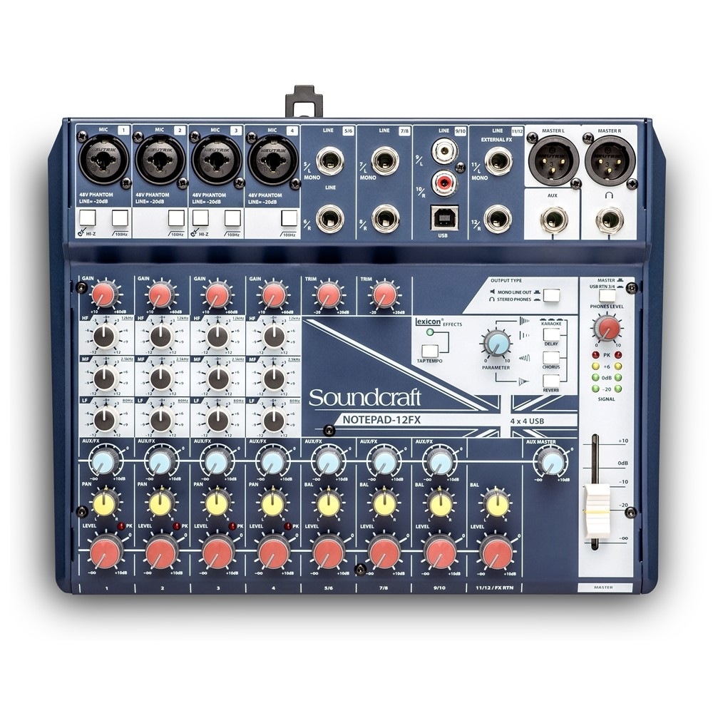 Soundcraft Notepad-12FX アナログミキサー｜FULL-TEN