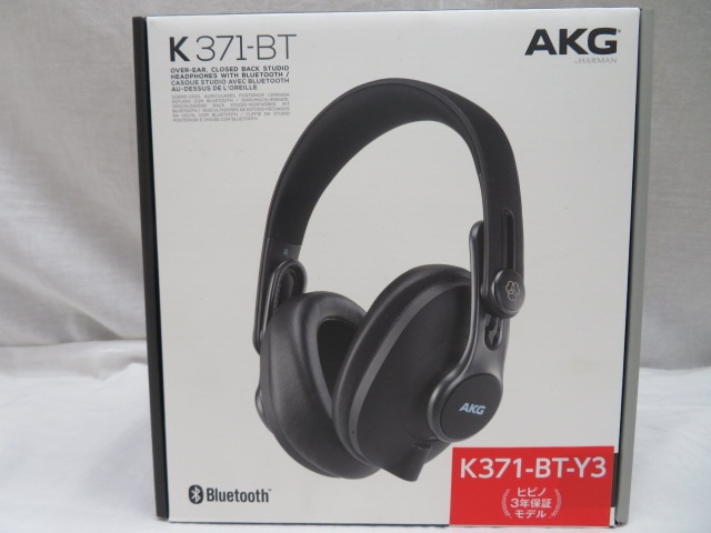 AKG K371-BT-Y3 Bluetooth 密閉型ワイヤレスヘッドホン メーカー再生品
