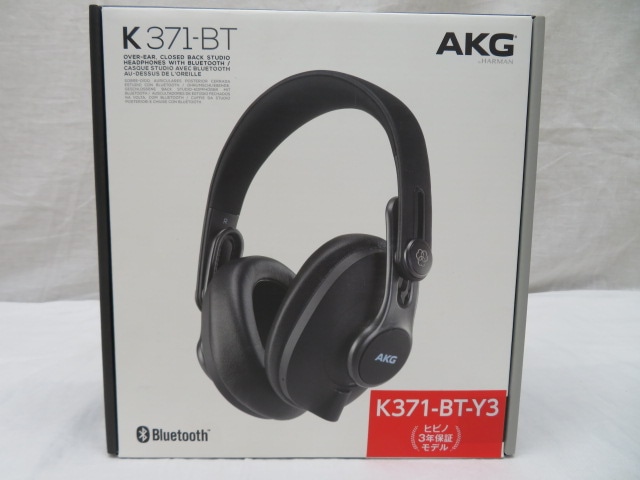 AKG K371-BT-Y3 Bluetooth 密閉型ワイヤレスヘッドホン メーカー再生品