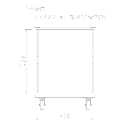ARMOR 12U D400 ラックケース (ブラック) キャスター付 | Hibino.com