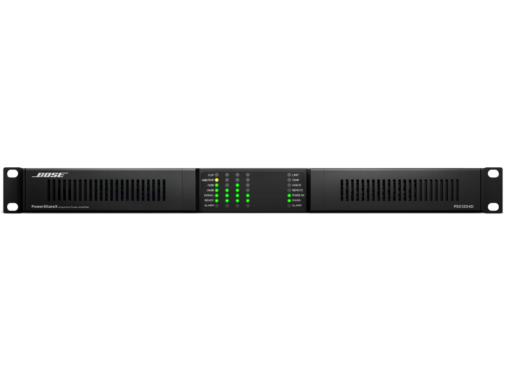 BOSE PSX1204D PowerShareX 1200W 4chパワーアンプ Dante搭載 | Hibino