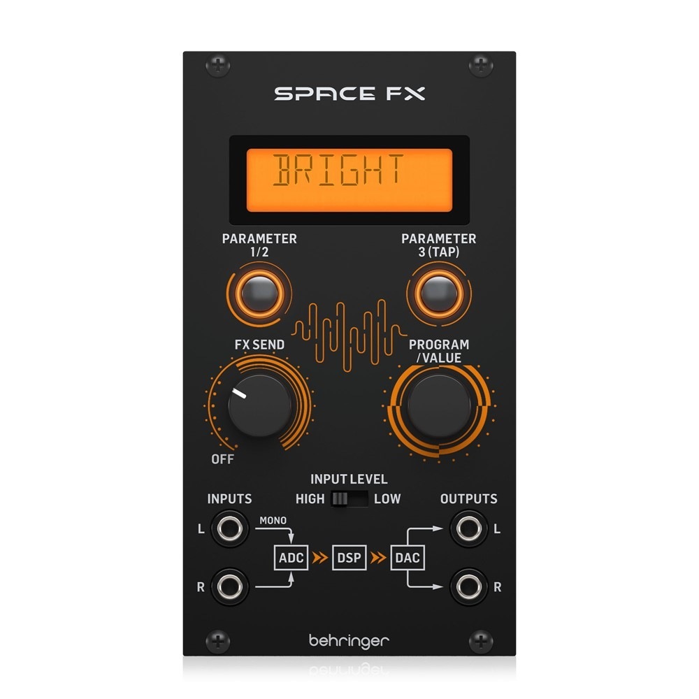 BEHRINGER SPACE FX 24bit ステレオエフェクト モジュール｜Hibino.com