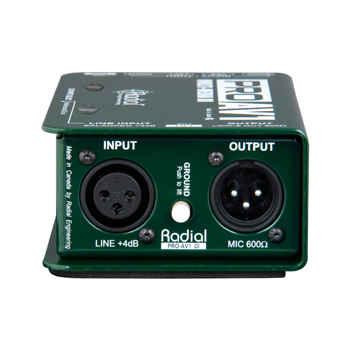 RADIAL ProAV1 AV機器用パッシブDI ダイレクトボックス（モノラル出力